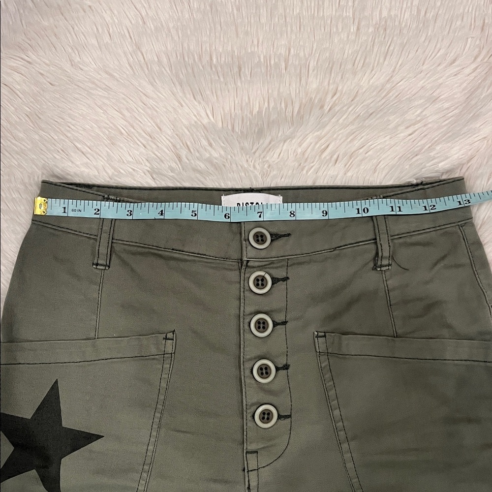 Pistola Tammy Star Trousers Size 24 Green Black - Picture 13 of 13